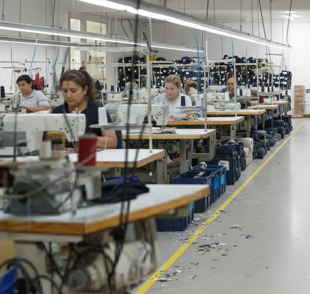 Denim factory interior